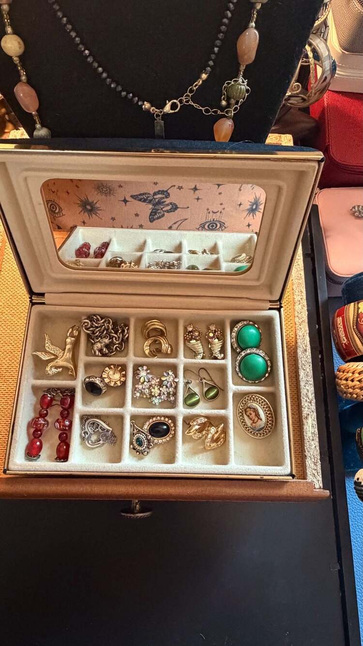 Vintage Jewelry Box &  Lot